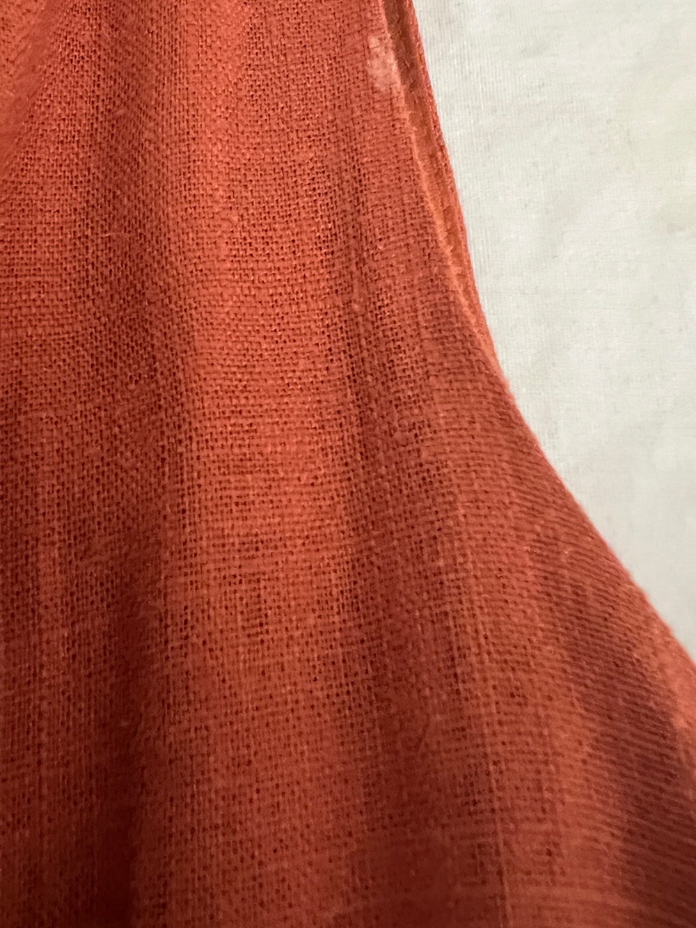 By Anthropologie V Neck Ruffle Copper Jumpsuit Size S - Picture 10 of 16